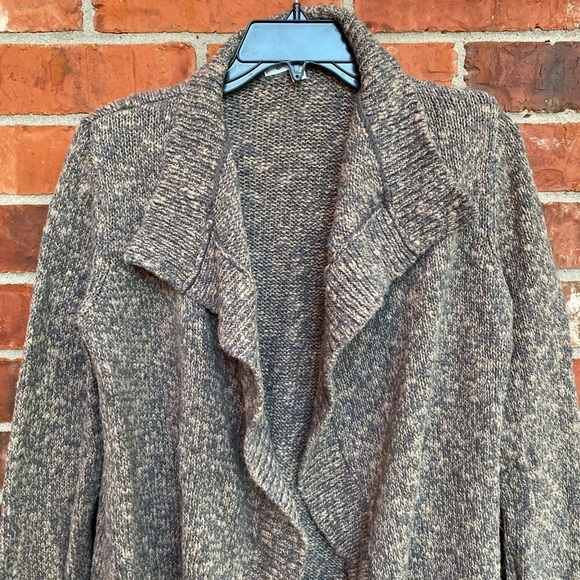 Cabi #880 Womens Small Swear By Brown Marled Open Front Chunky Cardigan - Picture 2 of 8